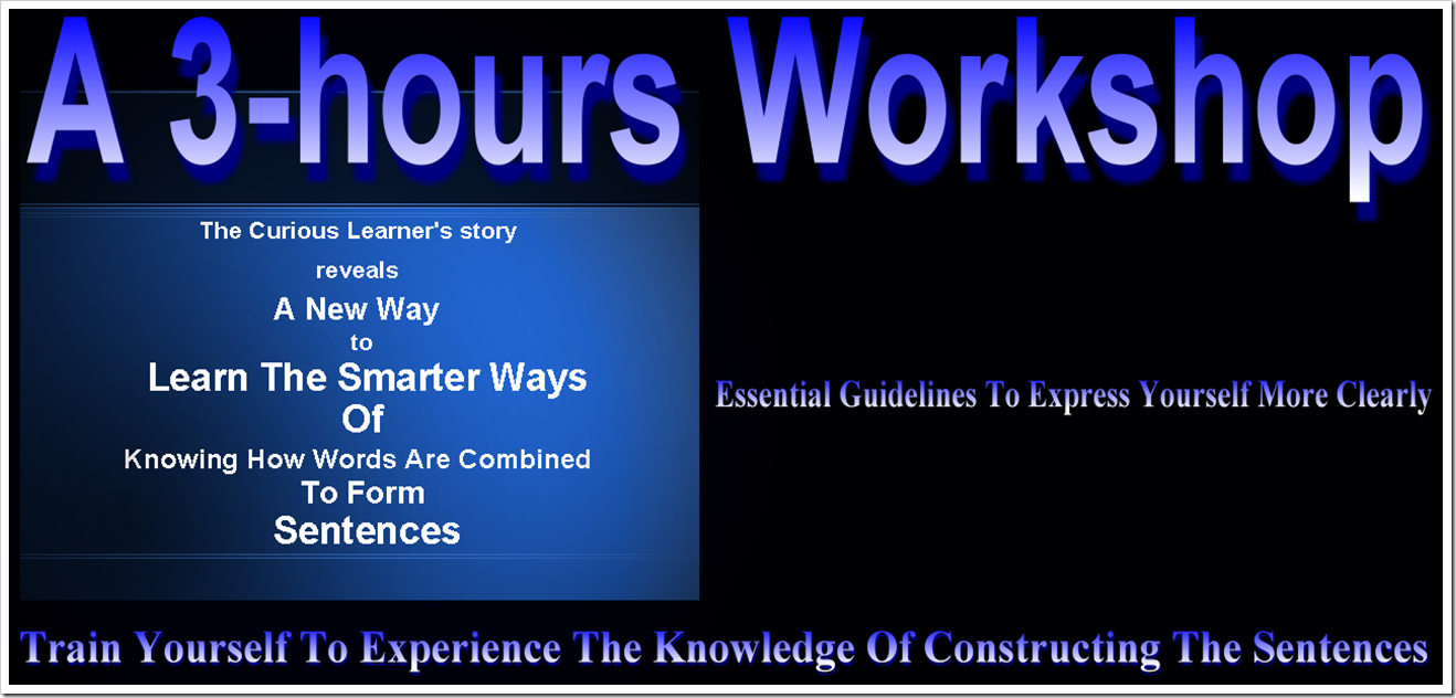 Workshop - Constructing The Sentences